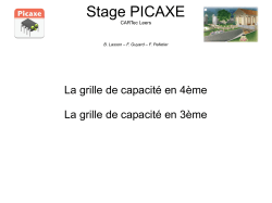 Stage PICAXE - Site de cartec