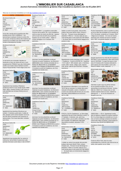 Journal immobilier casablanca