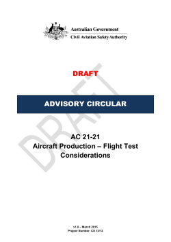 Aircraft Production â Flight Test Considerations