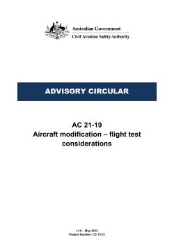 AC 21-19 v1.0 - Civil Aviation Safety Authority