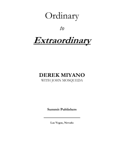Extraordinary - Derek Miyano