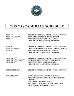 Racing - Cascade Sports Car Club