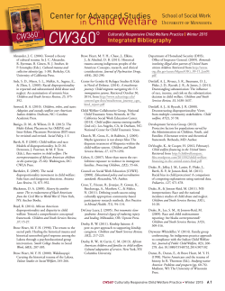 CW360 Integrated Bibliography - Center for Advanced Studies in