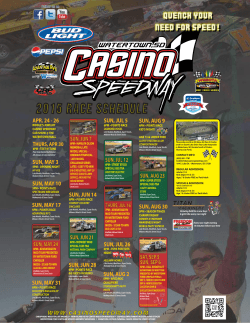 Click here to a printable version of the 2015 Casino