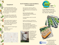 Pallet and Bale Gardens - of the Cass County Soil Conservation
