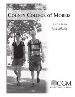 2015-16 Credit PDF - County College of Morris