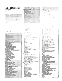 2008-2009 Catalog - Southern Oregon University Catalogs