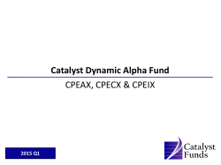 Catalyst Dynamic Alpha Fund CPEAX, CPECX