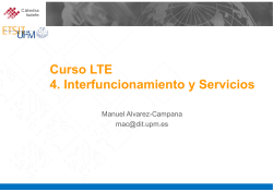 Curso LTE 4. Interfuncionamiento y Servicios