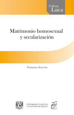 Matrimonio Homosexual y secularizaciÃ³n â Fernando Arlettaz