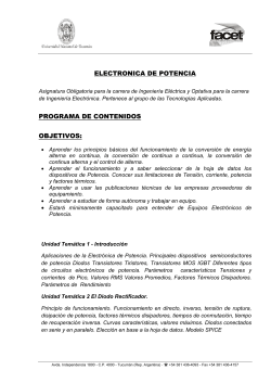 Programa Electronica de Potencia 2014