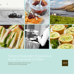 CrEATe brochure - Catering Services