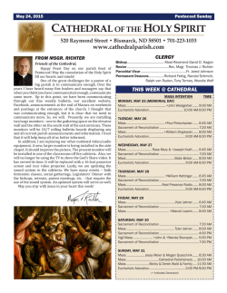 May 24, 2015 - Cathedral of the Holy Spirit