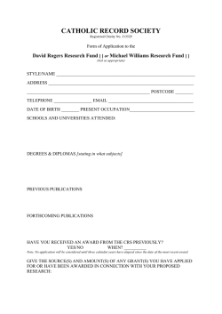 CRS Awards Form revised - Catholic Record Society