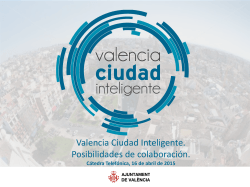 Valencia Ciudad Inteligente Oportunidades de ColaboraciÃ³n
