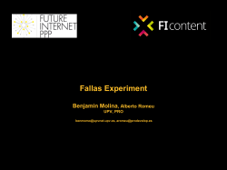 Fallas Experiment Benjamin Molina, Alberto Romeu UPV, PRO
