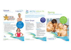 Pool Timetables - Catterick Leisure Centre