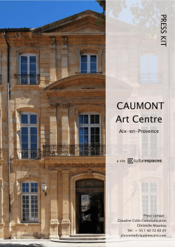Caumont Art Centre Birth of a new cultural institution in Aix