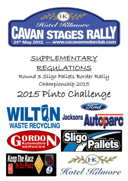 2015 Stages Regs and Entry