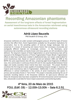 Recording Amazonian phantoms