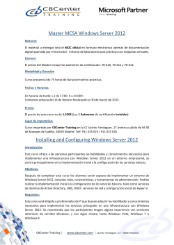 Master MCSA Windows Server 2012 Installing and