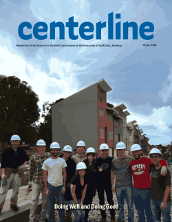 Doing Well and Doing Good - Center for the Built Environment