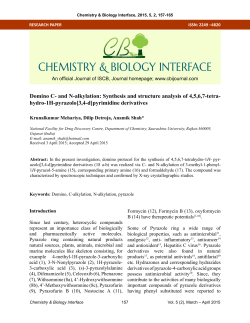 and N-alkylation: Synthesis and structure analysis of 4,5,6,7