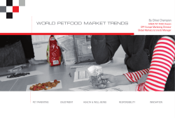 World petfood market trends