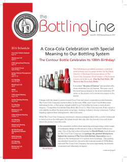 Spring/Summer 2015 - Coca-Cola Bottlers` Association
