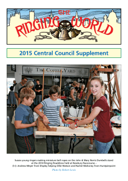 2015 Central Council Supplement - Central Council of Church Bell