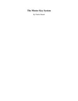 The Master Key System by Charles Haanel and