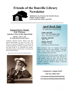 The Friendly News - Contra Costa County Library