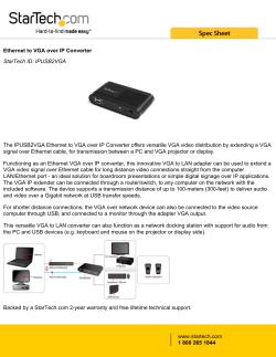 Ethernet to VGA over IP Converter StarTech ID: IPUSB2VGA The