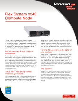Flex System x240 Compute Node