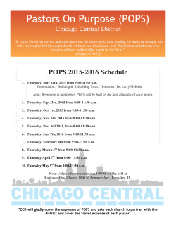 Pastors On Purpose (POPS) - Chicago Central District