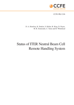 Status of ITER Neutral Beam Cell Remote Handling System