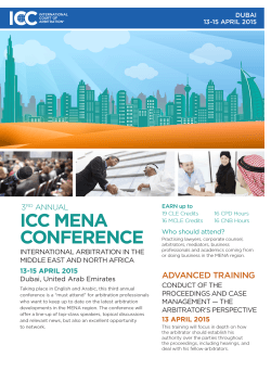 Brochure English_ICC_MENA Arbitration Conference