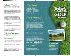 What is CCGA? - Christian Community Golf Association