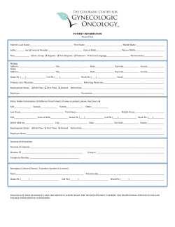 GOOD COPY PATIENT PACKET - The Colorado Center for