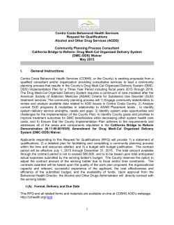 Drug Medi-Cal Organized Delivery System
