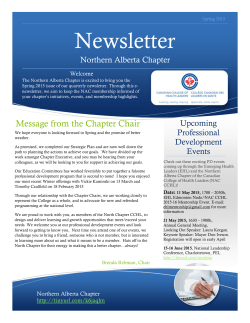 Newsletter - Canadian College of Health Leaders
