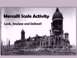 Mercalli Scale Activities