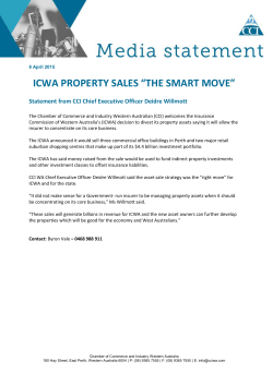 icwa property sales - Chamber of Commerce and Industry