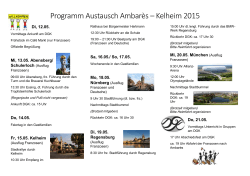 Programm Austausch AmbarÃ¨s â Kelheim 2015