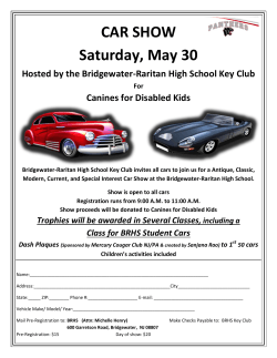 CAR SHOW Saturday, May 30