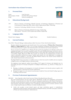 Curriculum vitae