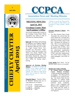 Current Newsletter - Cuyahoga County Police Chiefs Association