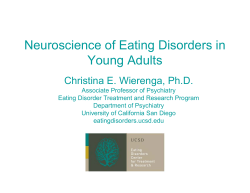 Neuroscience of Eating Disorders in Young Adults