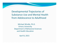 Developmental Trajectories of Substance Use and Mental Health