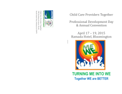 TURNING ME INTO WE - Child Care Providers Together, Minnesota